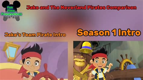 Jakes Team Pirate Vs Jake And The Neverland Pirate Intros Gabes Fun