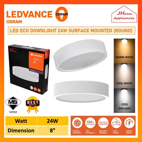 Osram Ledvance Surface Downlight Led Eco W Surface Mounted Round