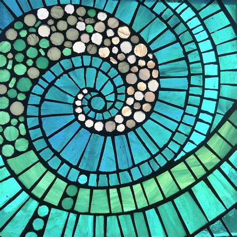 Wave Mosaic Ii Glass Art By Anne Marie Price Fine Art America