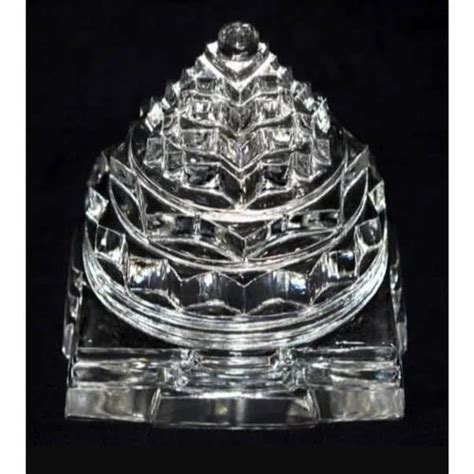 Clear Crystal Sphatik Shree Yantra Size Inch At Rs Gram In Indore