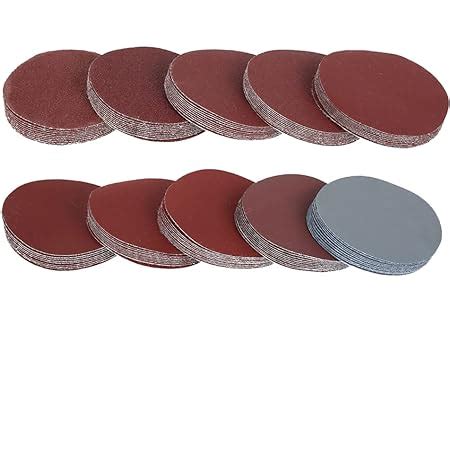 AMIGOB 100 PCS 75mm Disque de Ponçage Disque Abrasif Papier Sablé de