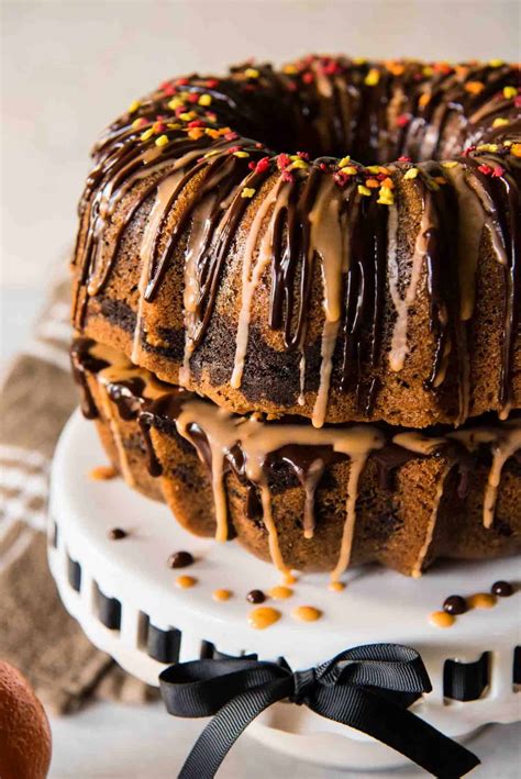 Chocolate Orange Marble Bundt Pumpkin Bundtbakers The Crumby Kitchen