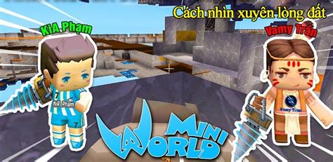 Cách nhìn xuyên lòng đất trong Mini World Block Art