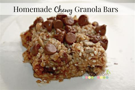 Homemade Chewy Granola Bars Recipe