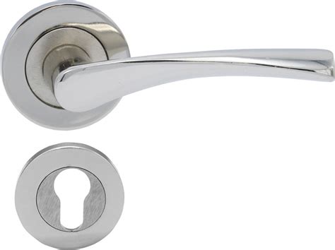 Nickel Satin Yale Door Handle With Bravo Badge Hepsiburada Global