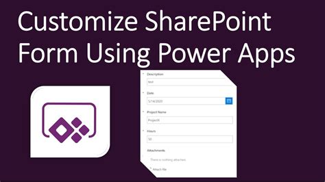 Customize Sharepoint List Form Using Power Apps Youtube