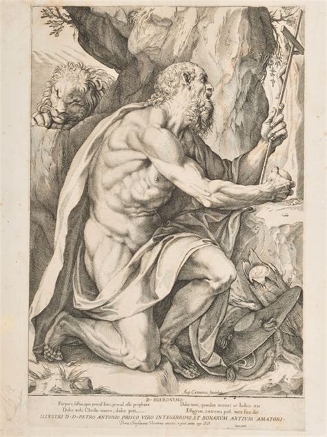 Agostino Carracci 1557 1602 After Saint Jerome Catawiki