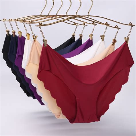 Women Cotton Soft Underpants Seamless Lingerie Briefs Hipster Underwear Panties Shopee Malaysia