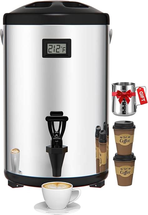 Amazon Insulated Beverage Dispenser 2 2 Gallon 304 Stainless Steel Thermal Hot Beverage