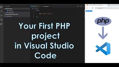 Php In Visual Studio Code Your First Php Project Youtube