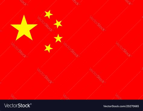 Flag of peoples republic china Royalty Free Vector Image