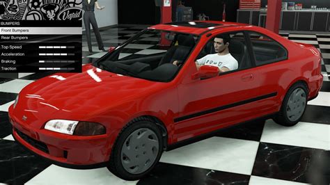 Gta Dlc Vehicle Customization Dinka Kanjo Sj Honda Civic Youtube