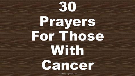 30 Healing Prayers For Those With Cancer