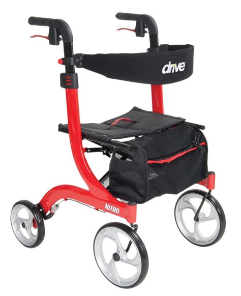 Drive Nitro Rollator Drive Medical Euro Style Rollator Walker