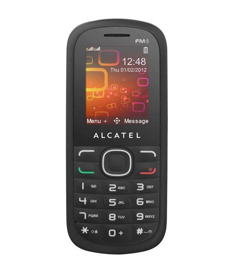 Alcatel-Dual SIM Mobile Phone-OT 318D (Black) - Buy Alcatel-Dual SIM ...