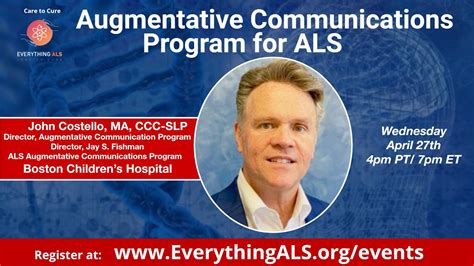 Augmentative Communications Program For Als Youtube