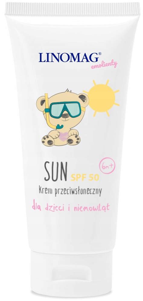 LINOMAG SUN KREM Z FILTREM SPF50 50ml DLA DZIECI 10518413187 Allegro Pl