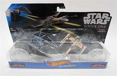 Star Wars Hot Wheels Rogue One Tie Striker Vs X Wing Fighter And Rebel U Wing Fighter By