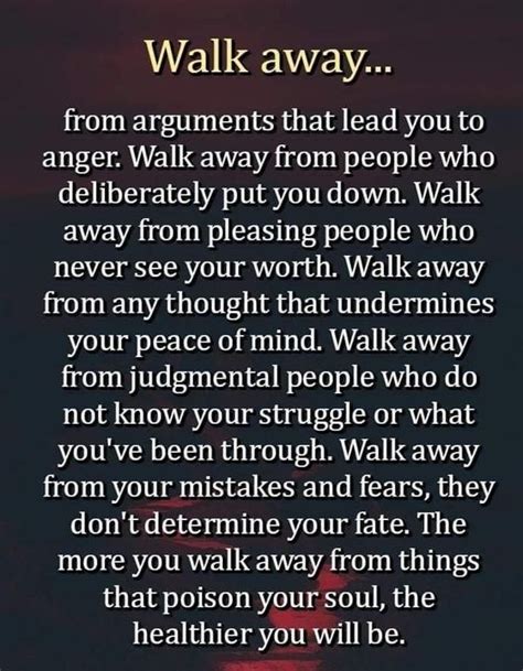 Walking away is excellent for health. · MoveMe Quotes