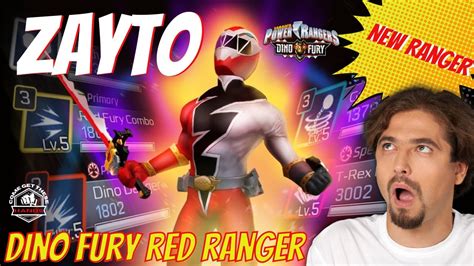 Power Rangers Legacy Wars Zayto Dino Fury Red Ranger Gameplay Trailer