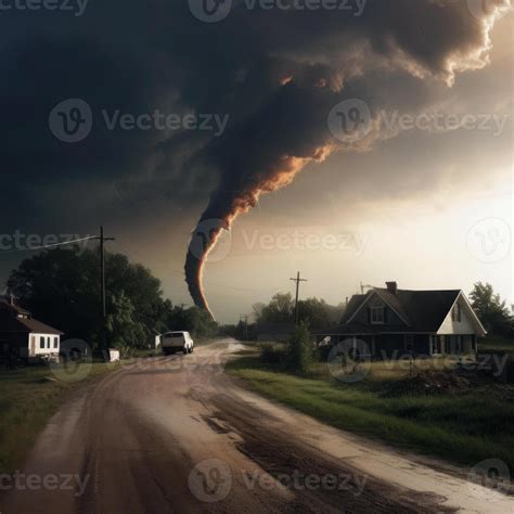 Approaching tornado. aesthetic 24209025 Stock Photo at Vecteezy