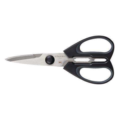 PADERNO Stainless Steel Multi Purpose Kitchen Shears Ergonomic Grip