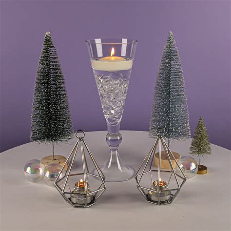 Richland Geometric Metal Tealight Candle Holders Silver Set Of 12 Quick Candles