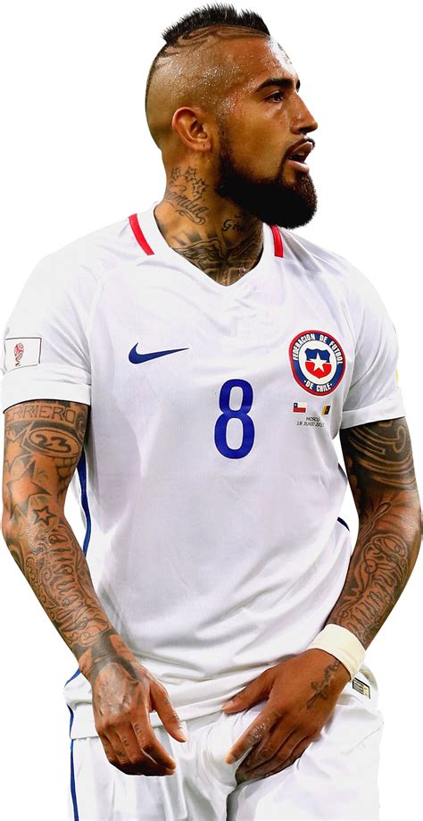 Arturo Vidal Chile football render - FootyRenders