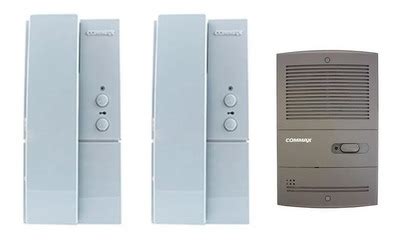LUZ DESING, Kit Portero Electrico Commax Dp 2s 2hp 2k Frente Embutir