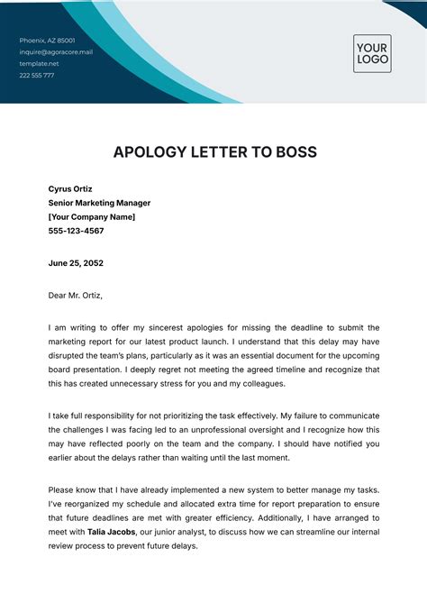 Free Apology Letter Templates, Editable and Printable