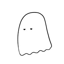 Cute Ghost Drawing | Free download on ClipArtMag