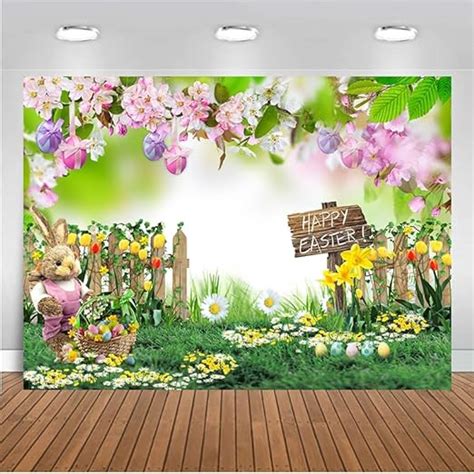 Amazon Chaiya X Ft Spring Easter Garden Photography Backdrop