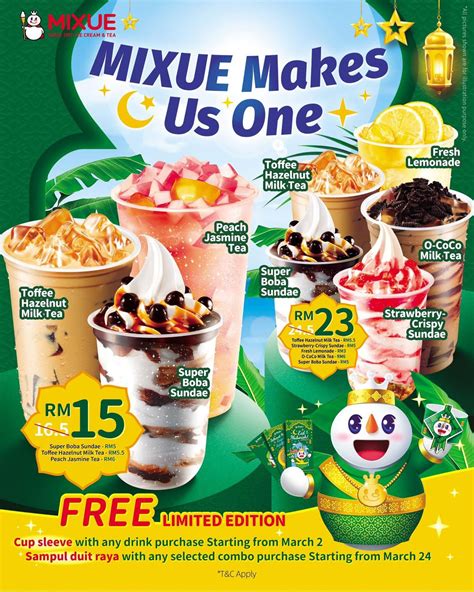 celebrate  raya   mixue ice cream tea  facebook