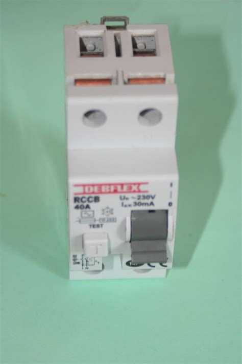 interrupteur différentiel RCCB 40A 30mA type AC DEBFLEX eBay