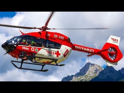 ARA FLUGRETTUNG RK 2 Landung und Start an der Klinik Füssen Standby