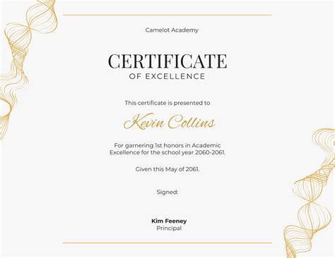 Free Printable Excellence Certificate Templates To Customize Online