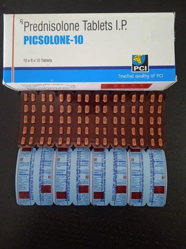 Prednisolone 10 Mg Tablet At Rs 65 Stripe Omnacortil 10 Tablet In