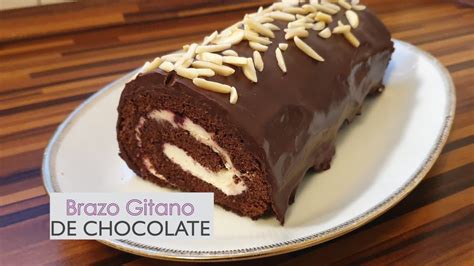 Brazo Gitano De Chocolate Relleno Con Crema De Queso YouTube