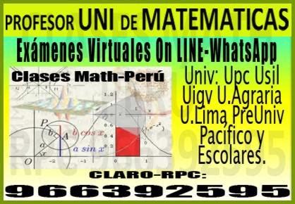 Matematicas Profesor Uni Clases ANUNCIOS Noviembre Clasf