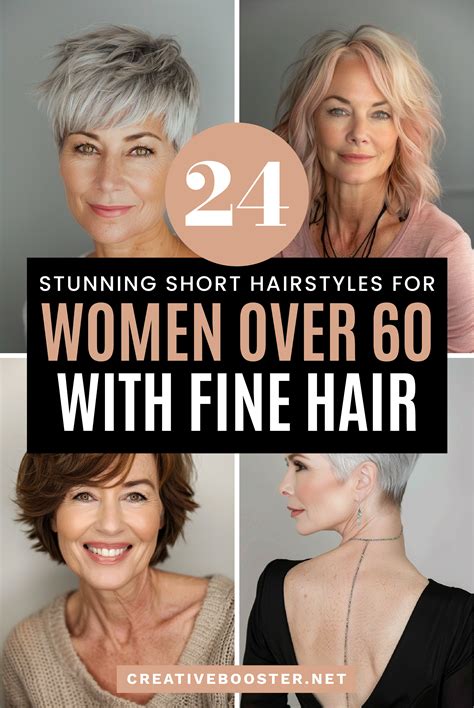 Shorter hairstyles for women over 60 thin hair will lead trends 19