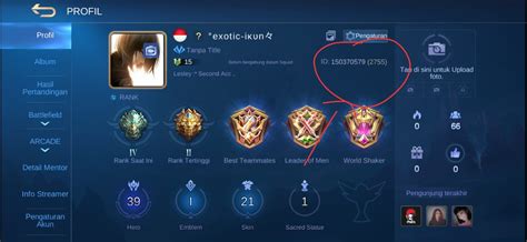 Cara Melihat Id Mobile Legends Untuk Kirim Diamond Ml Esportsku