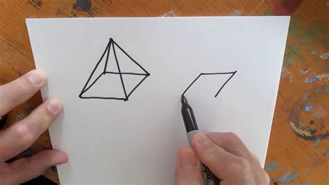 How To Draw A Square Pyramid