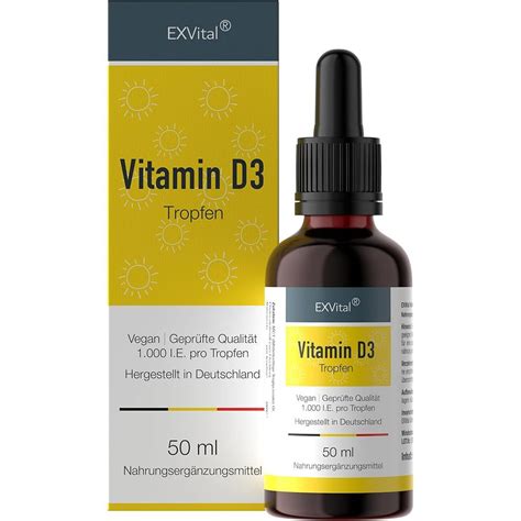 Exvital Vitamin D Tropfen Hochdosiert Ml Shop Apotheke