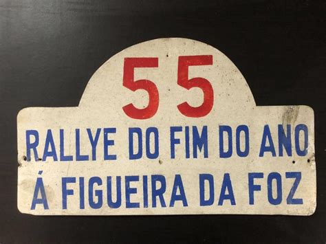 Placa Do Rallye Do Fim Do Ano Da Figueira Da Foz De 1955 Classics