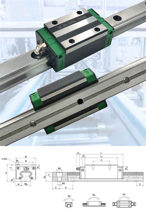 Hiwin Linear Rail Linear Guide Rail Cnc Hgh Ca