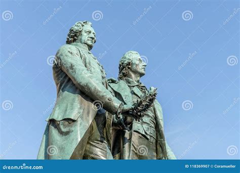 Goethe And Schiller Stock Image Image Of Schiller Europe 118369907