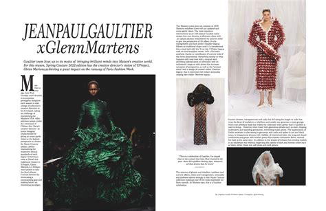 Jean Paul Gaultier X Glenn Martens OFF TOWN MAGAZINE FASHION AND