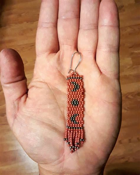 Image May Contain One Or More People Stick Earrings Beaded