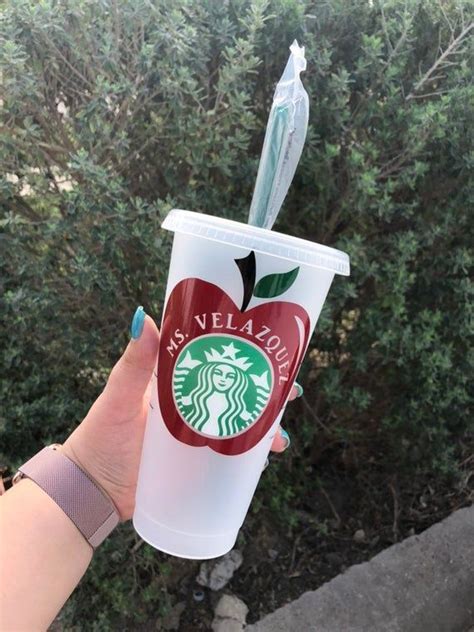 Teacher Themed Starbucks Cup Starbucks Cup T Personalized