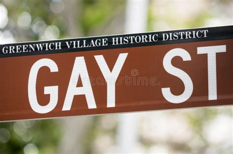 Gay Street Sign From Greenwich Village NYC Stock Image Image Of Village Horizontal 56219655